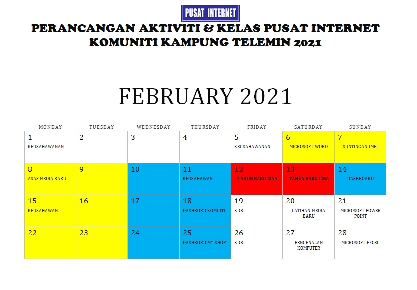 PLAN FEB 21